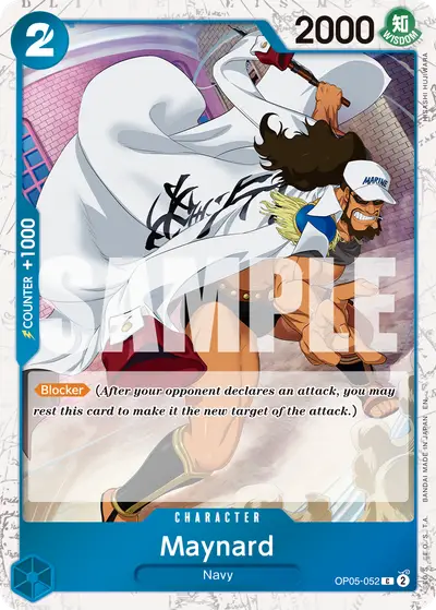 Maynard OP05-052 Pirate Foil PRB02 One Piece Card The Best Vol. 2