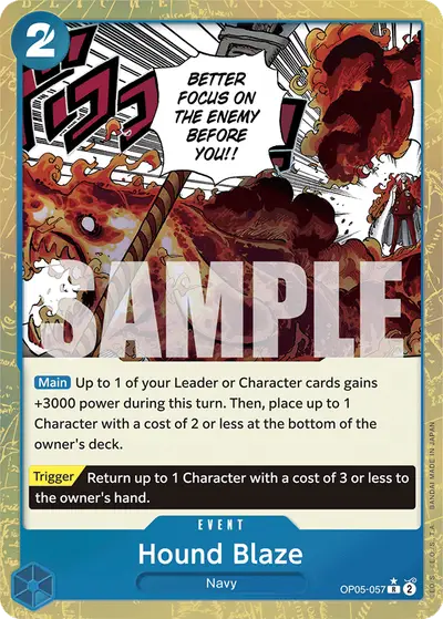 Hound Blaze OP05-057 Textured Foil PRB01 One Piece Card The Best