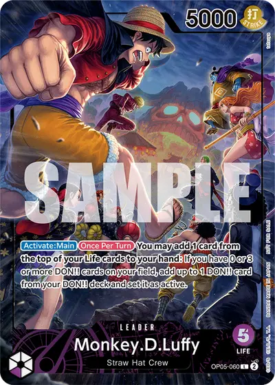Monkey D. Luffy OP05-060 Parallel 2 Promotion Cards