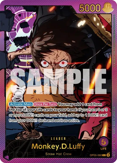 Monkey D. Luffy OP05-060 SPR EB02 Anime 25th Collection