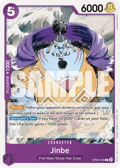 Jinbe OP05-066 Reprint ST26 Purple/Black Monkey D. Luffy