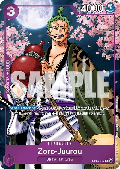 Zoro-Juurou OP05-067 Parallel 2 Promotion Cards