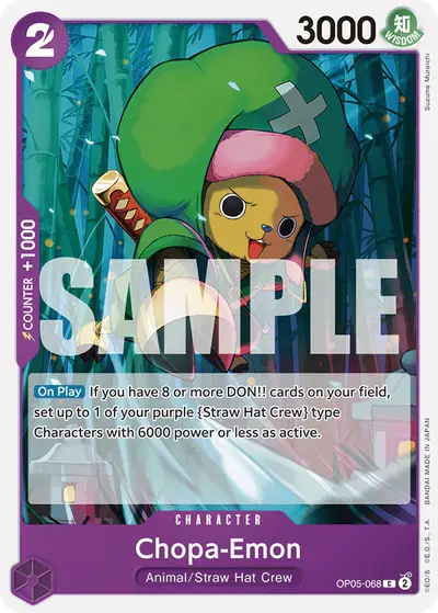 Chopa-Emon OP05-068 Reprint 1 ST18 Purple Monkey D. Luffy