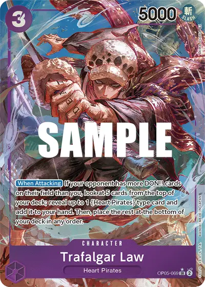 Trafalgar Law OP05-069 Alternate Art OP05 Awakening of the New Era