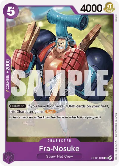 Fra-Nosuke OP05-070 Reprint 1 ST18 Purple Monkey D. Luffy