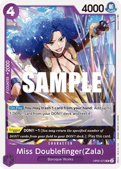 Miss Doublefinger (Zala) OP05-073 OP05 Awakening of the New Era