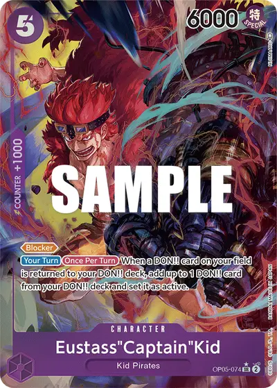 Eustass "Captain" Kid OP05-074 Alternate Art OP05 Awakening of the New Era