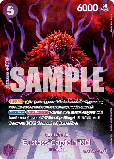 Eustass "Captain" Kid OP05-074 SP OP07 500 Years in the Future