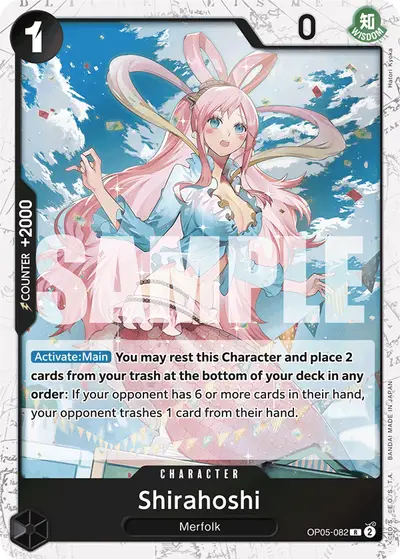 Shirahoshi OP05-082 Jolly Roger Foil PRB01 One Piece Card The Best
