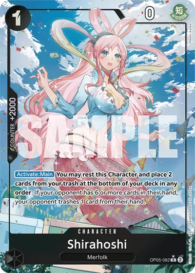 Shirahoshi OP05-082 Full Art PRB01 One Piece Card The Best