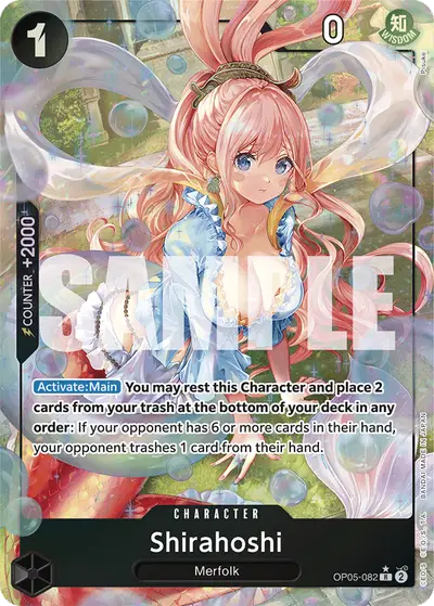 Shirahoshi OP05-082 Alternate Art PRB01 One Piece Card The Best