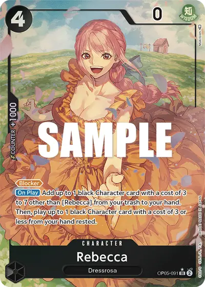 Rebecca OP05-091 Alternate Art OP05 Awakening of the New Era
