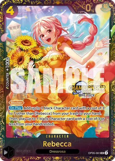 Rebecca OP05-091 Parallel 3 Promotion Cards
