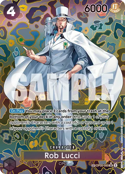 Rob Lucci OP05-093 SP OP09 Emperors in the New World