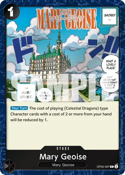 Mary Geoise OP05-097 Pirate Foil PRB02 One Piece Card The Best Vol. 2