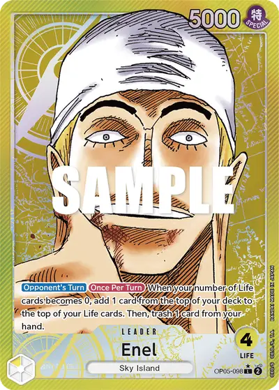 Enel OP05-098 Alternate Art OP05 Awakening of the New Era