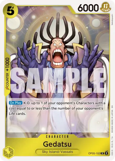 Gedatsu OP05-102 Reprint PRB02 One Piece Card The Best Vol. 2