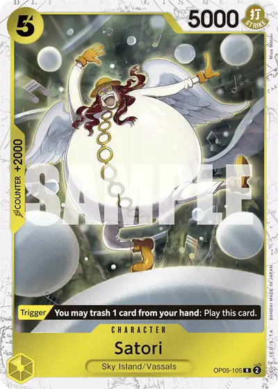 Satori OP05-105 Jolly Roger Foil PRB01 One Piece Card The Best