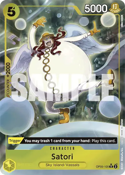 Satori OP05-105 Full Art PRB01 One Piece Card The Best