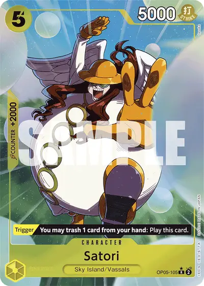 Satori OP05-105 Alternate Art PRB01 One Piece Card The Best