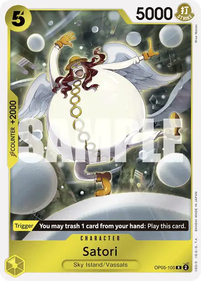 Satori OP05-105 Reprint PRB01 One Piece Card The Best