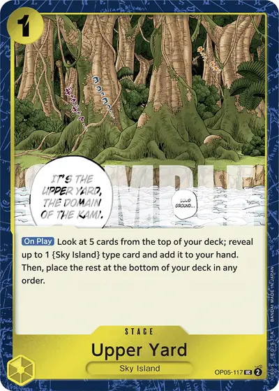 Upper Yard OP05-117 Jolly Roger Foil PRB01 One Piece Card The Best