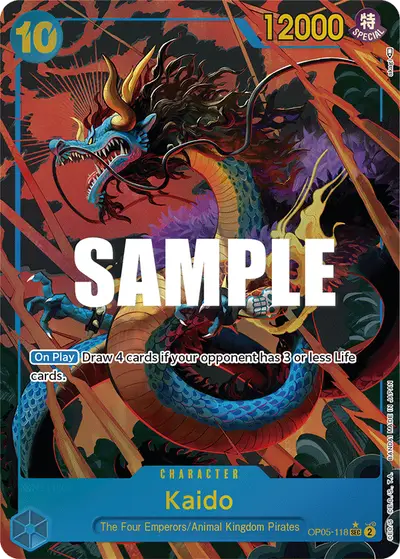Kaido OP05-118 Alternate Art OP05 Awakening of the New Era