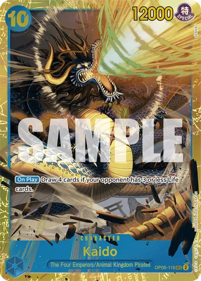 Kaido OP05-118 Reprint PRB01 One Piece Card The Best