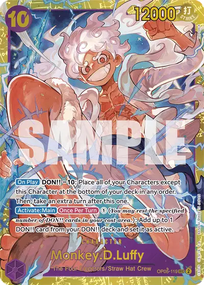 Monkey D. Luffy OP05-119 Reprint PRB01 One Piece Card The Best