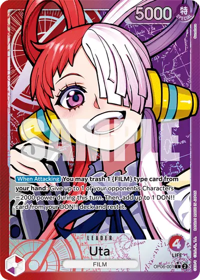 Uta OP06-001 Alternate Art OP06 Wings of the Captain