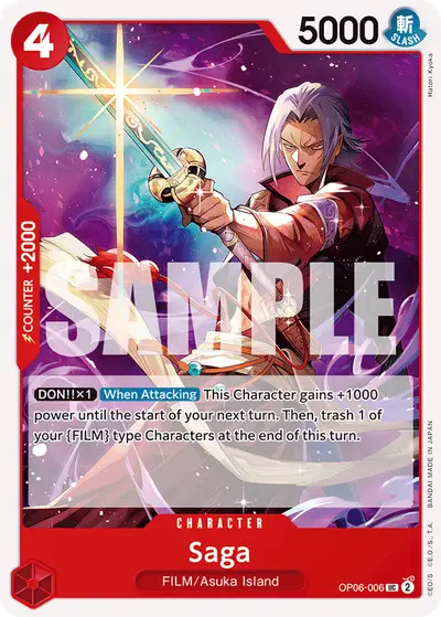 Saga OP06-006 OP06 Wings of the Captain