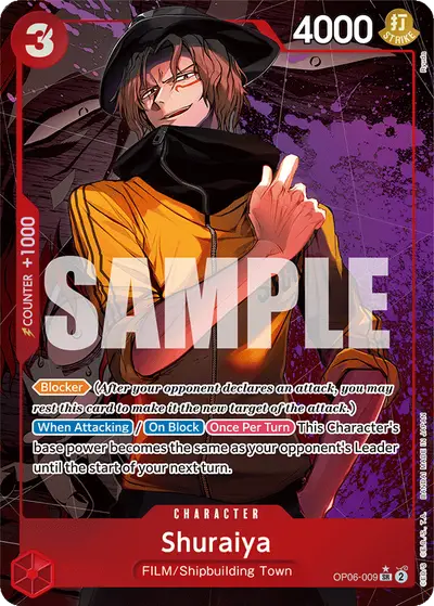 Shuraiya OP06-009 Alternate Art OP06 Wings of the Captain
