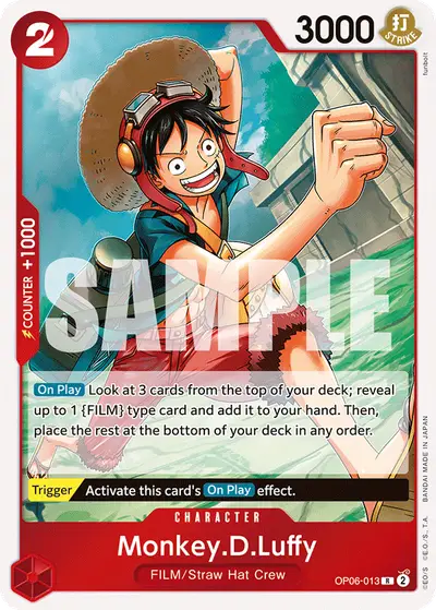 Monkey D. Luffy OP06-013 OP06 Wings of the Captain