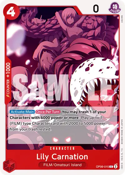 Lily Carnation OP06-015 OP06 Wings of the Captain