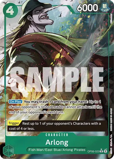 Arlong OP06-023 Full Art PRB01 One Piece Card The Best