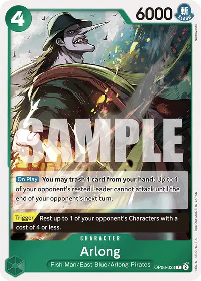 Arlong OP06-023 Reprint 1 PRB01 One Piece Card The Best