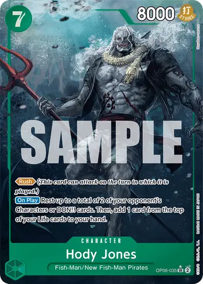 Hody Jones OP06-035 Alternate Art OP06 Wings of the Captain