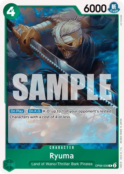 Ryuma OP06-036 OP06 Wings of the Captain
