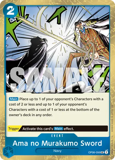 Ama no Murakumo Sword OP06-056 Pirate Foil PRB02 One Piece Card The Best Vol. 2