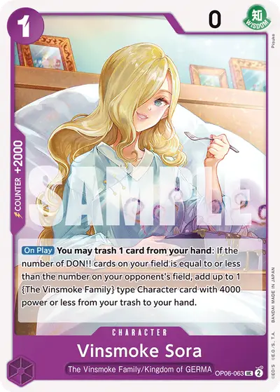 Vinsmoke Sora OP06-063 OP06 Wings of the Captain
