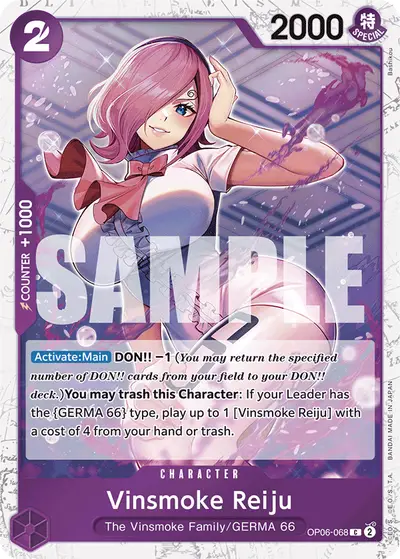 Vinsmoke Reiju OP06-068 Jolly Roger Foil PRB01 One Piece Card The Best