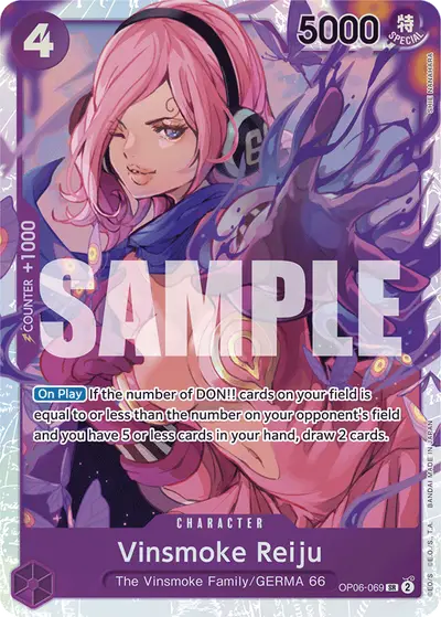 Vinsmoke Reiju OP06-069 Reprint 1 PRB01 One Piece Card The Best