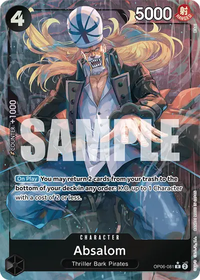 Absalom OP06-081 Alternate Art OP06 Wings of the Captain