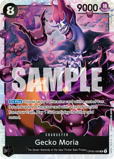 Gecko Moria OP06-086 OP06 Wings of the Captain