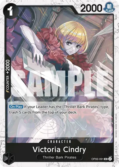 Victoria Cindry OP06-091 Jolly Roger Foil PRB01 One Piece Card The Best