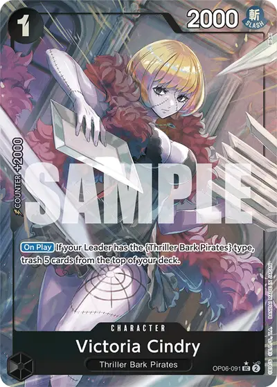 Victoria Cindry OP06-091 Full Art PRB01 One Piece Card The Best