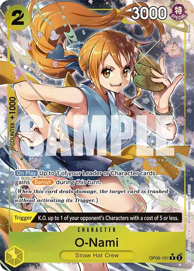 O-Nami OP06-101 Alternate Art OP06 Wings of the Captain