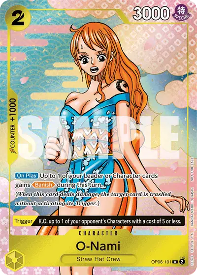 O-Nami OP06-101 Parallel 3 Promotion Cards