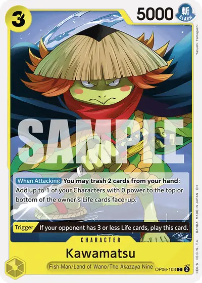 Kawamatsu OP06-103 Reprint ST28 Green/Yellow Yamato