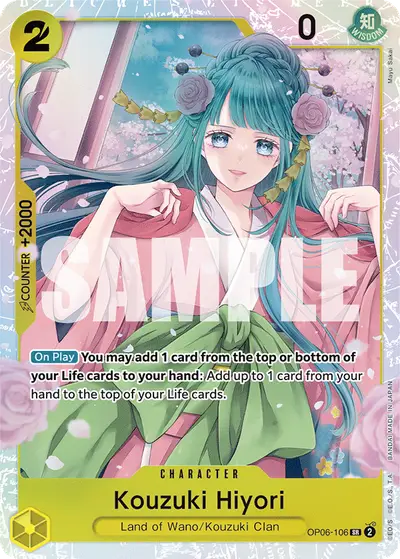 Kouzuki Hiyori OP06-106 OP06 Wings of the Captain